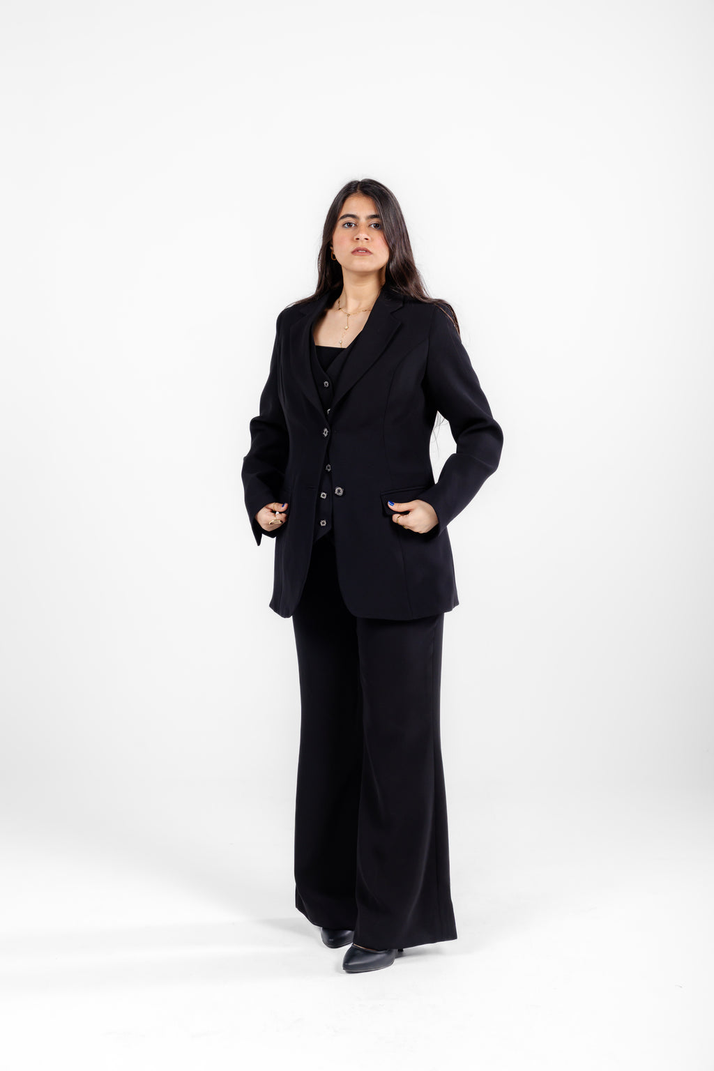 Black Three-Pieces Suit