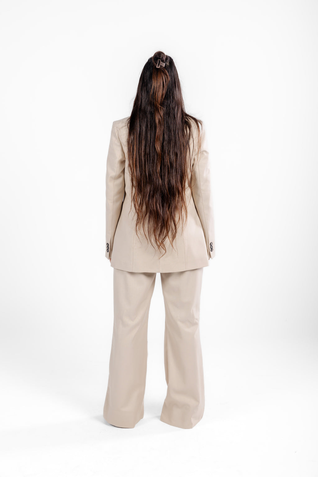 Beige Three-Pieces Suit