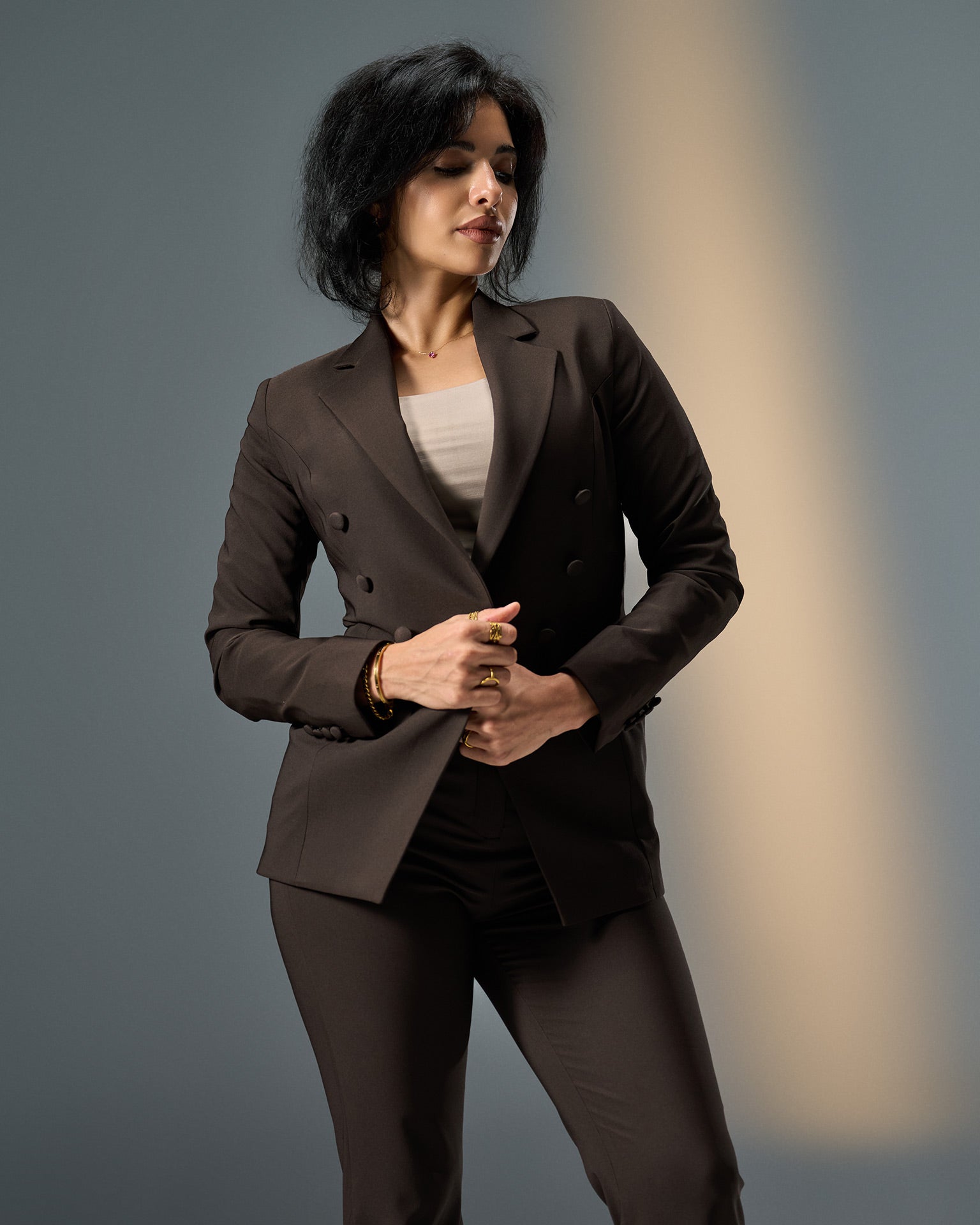 Monarch Tailored Suit – Brown