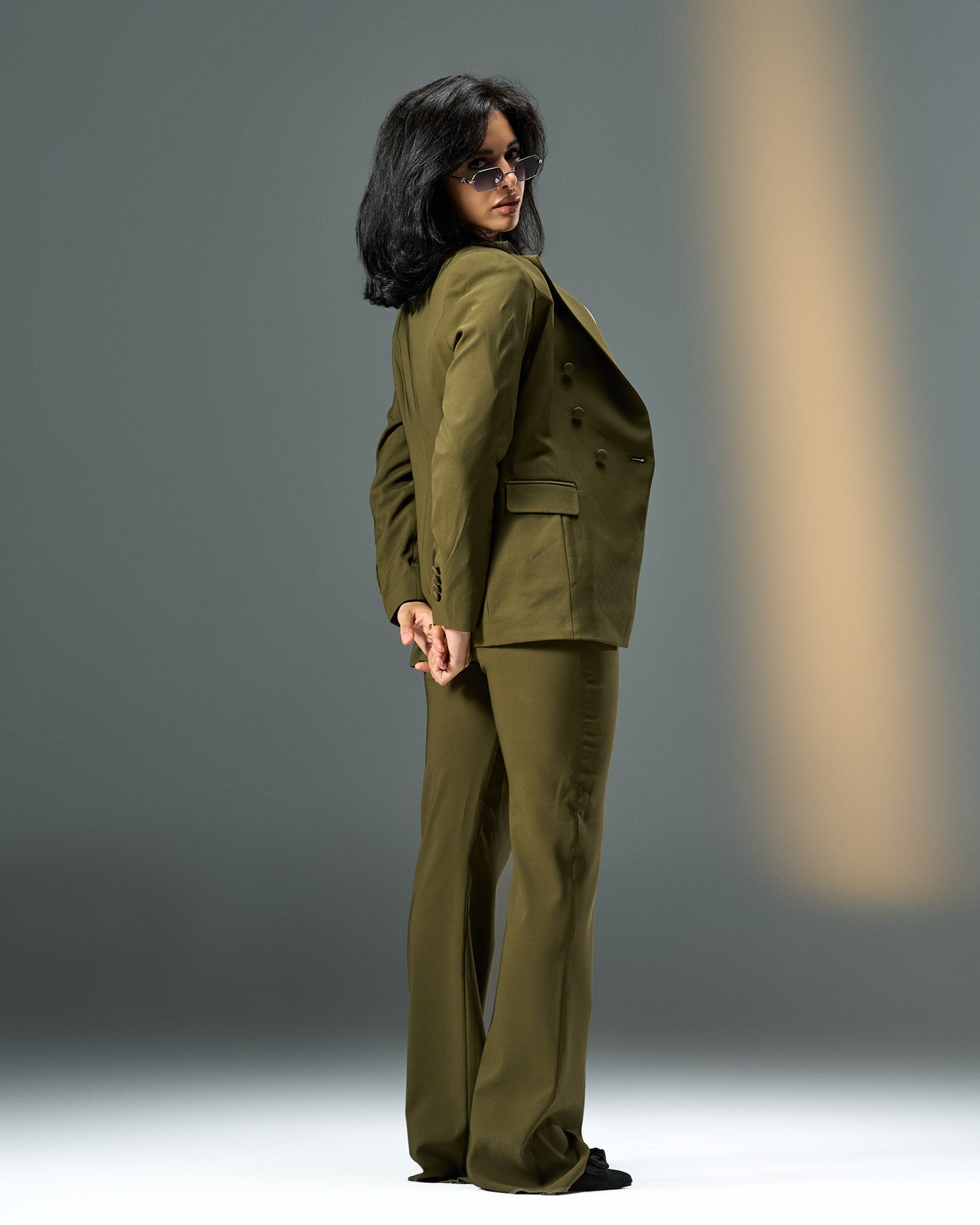 Monarch Tailored Suit – Olive Green