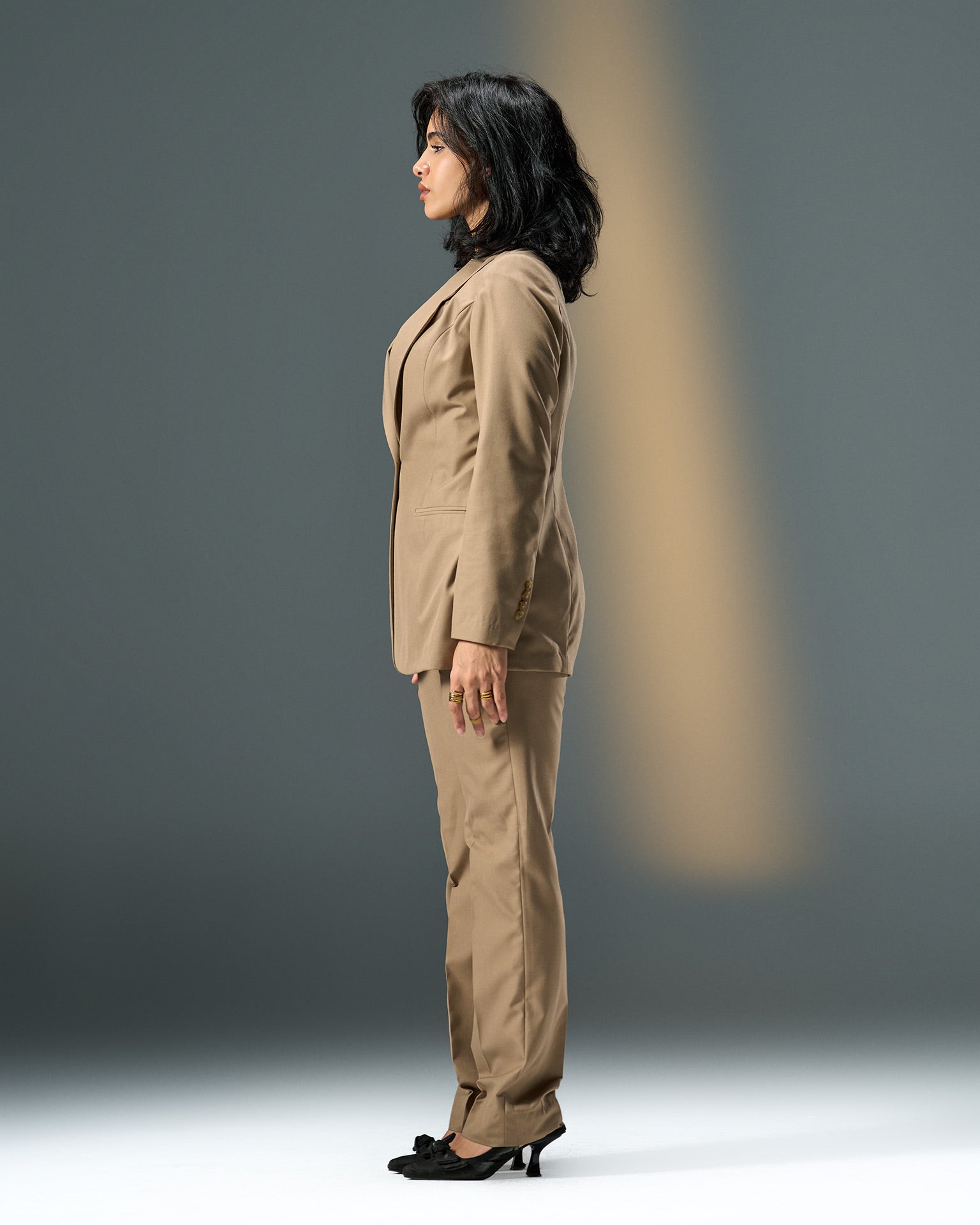 Prestige Tailored Suit – Beige