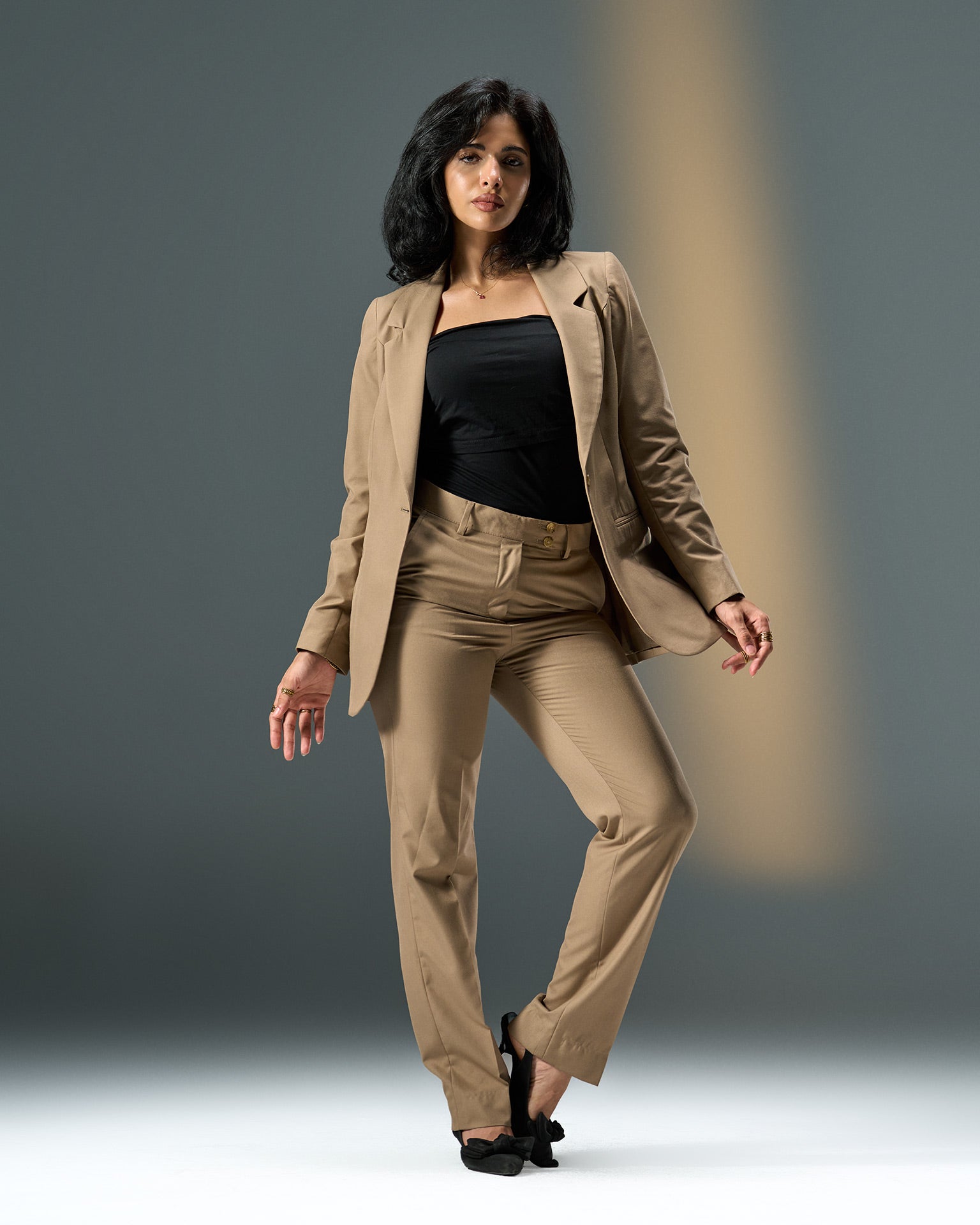 Prestige Tailored Suit – Beige