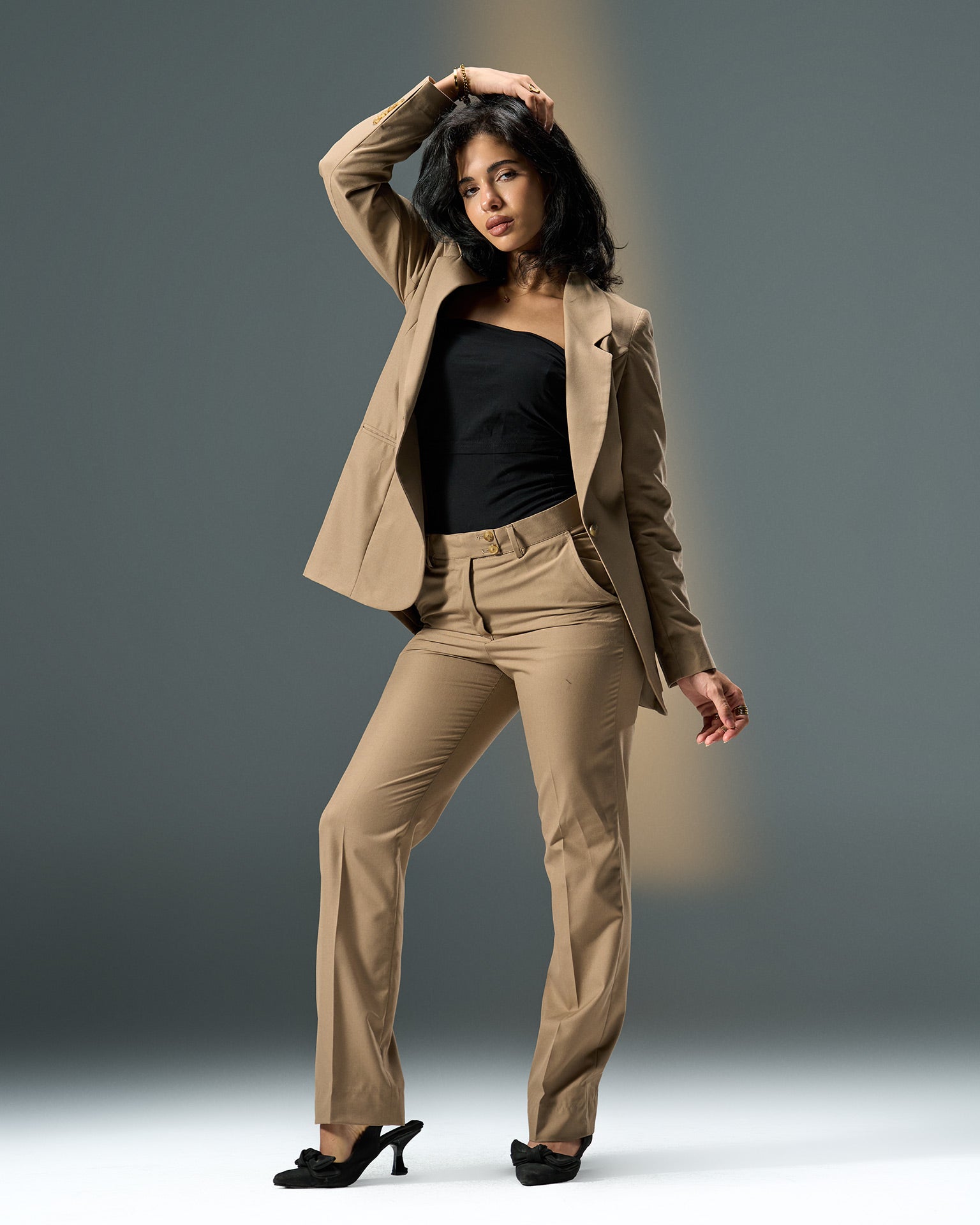 Prestige Tailored Suit – Beige