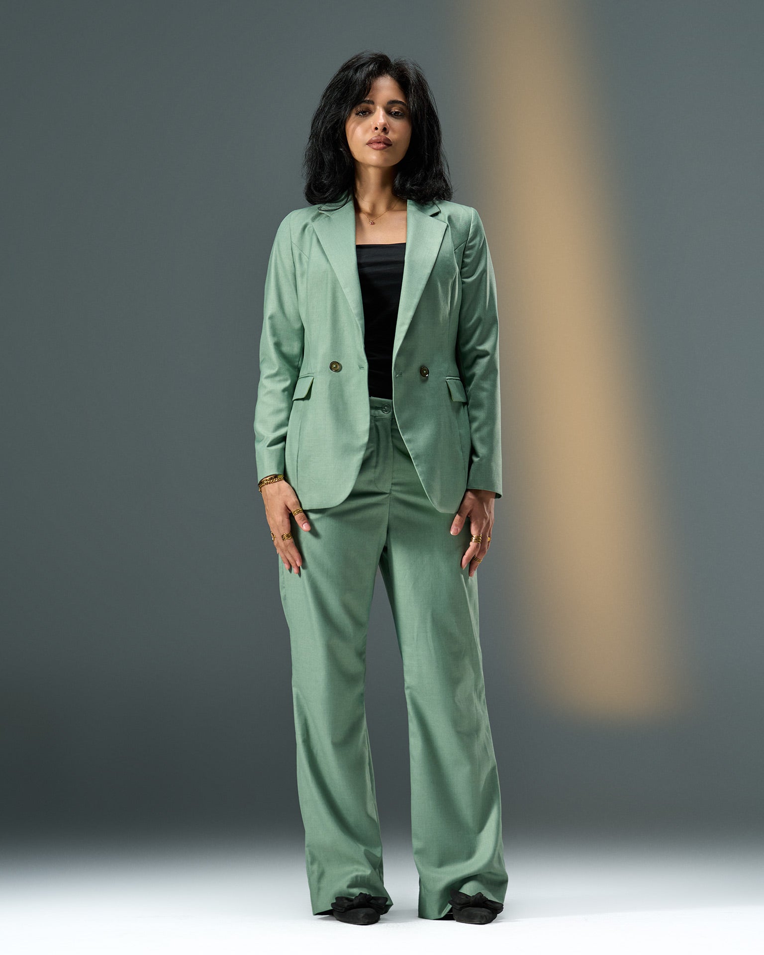 Prestige Tailored Suit – Mint Green