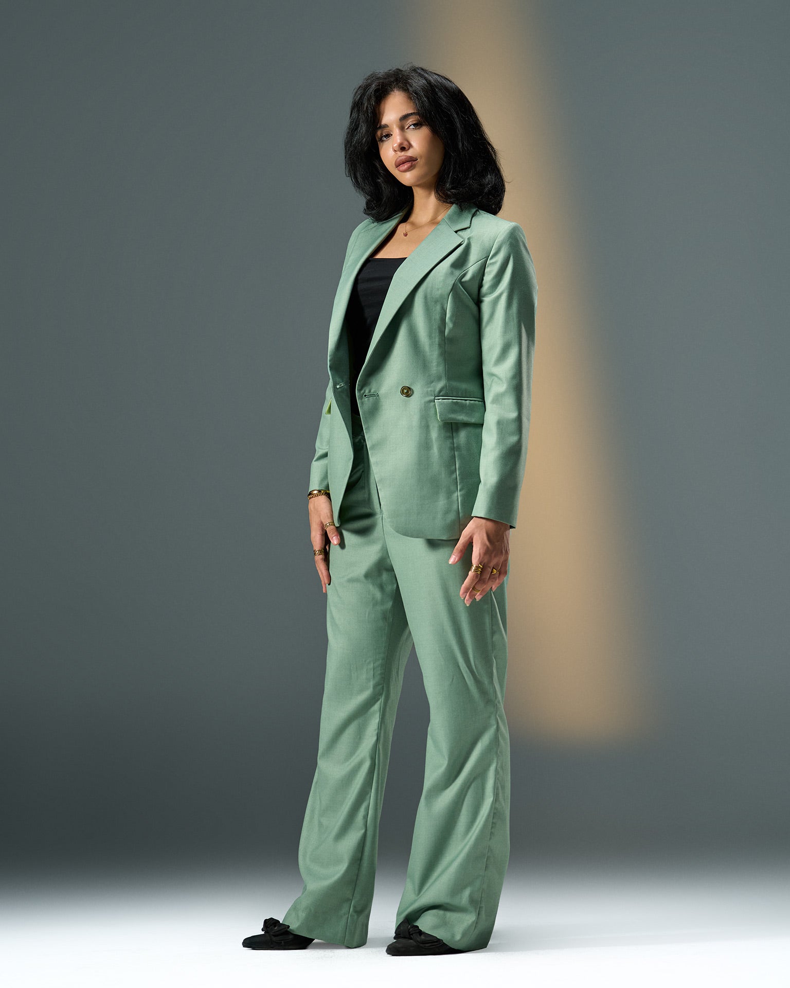 Prestige Tailored Suit – Mint Green