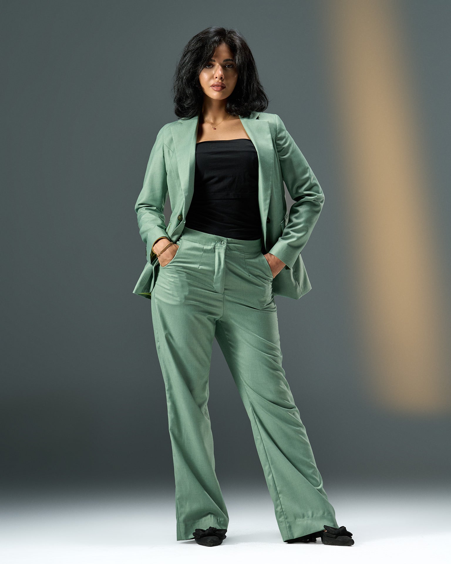 Prestige Tailored Suit – Mint Green