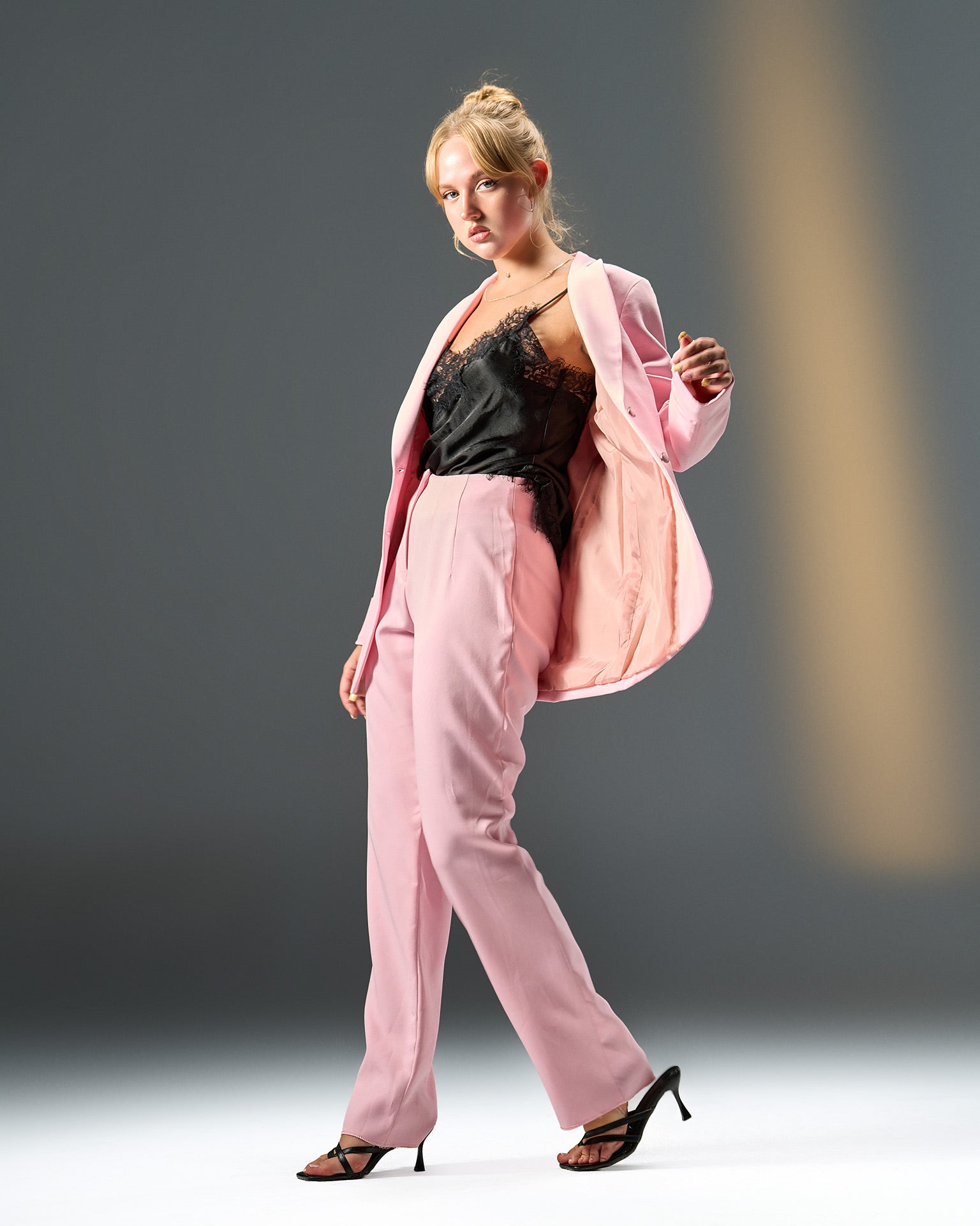 Prestige Tailored Suit – Soft Pink